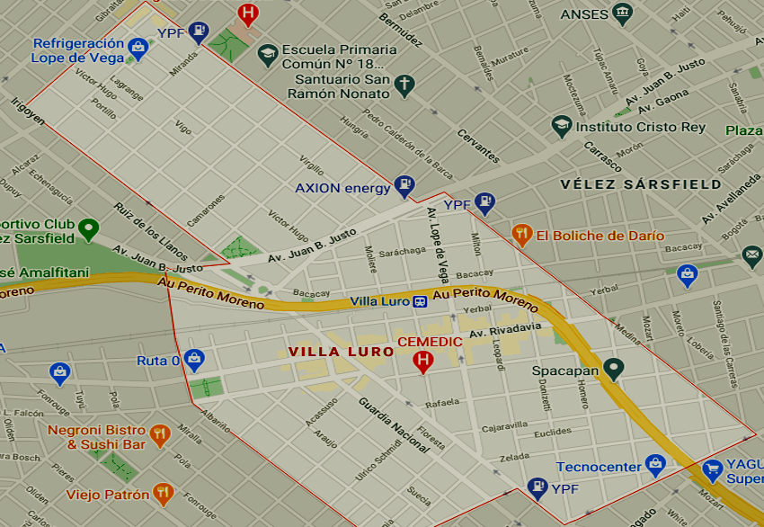 Listado de colegios en el barrio de Villa Luro 3