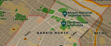 Listado de Colegios en el barrio de Recoleta