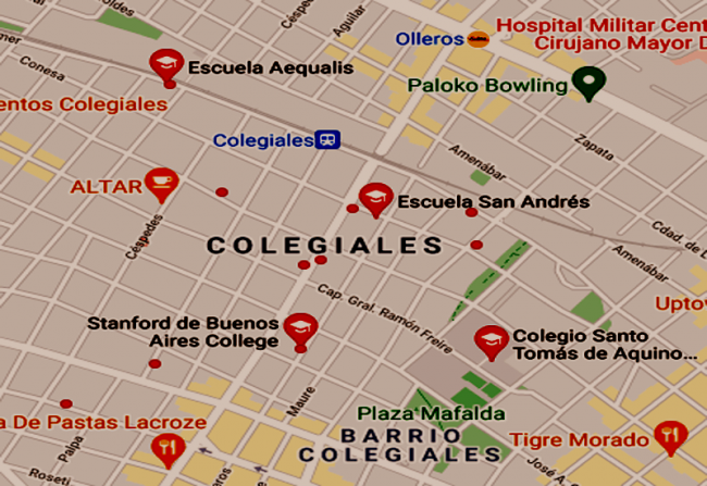 Listado de Colegios en el barrio de Colegiales 6