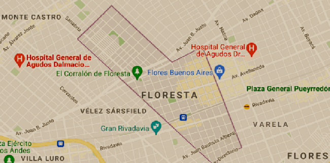 Listado de Colegios en el barrio de Floresta 27