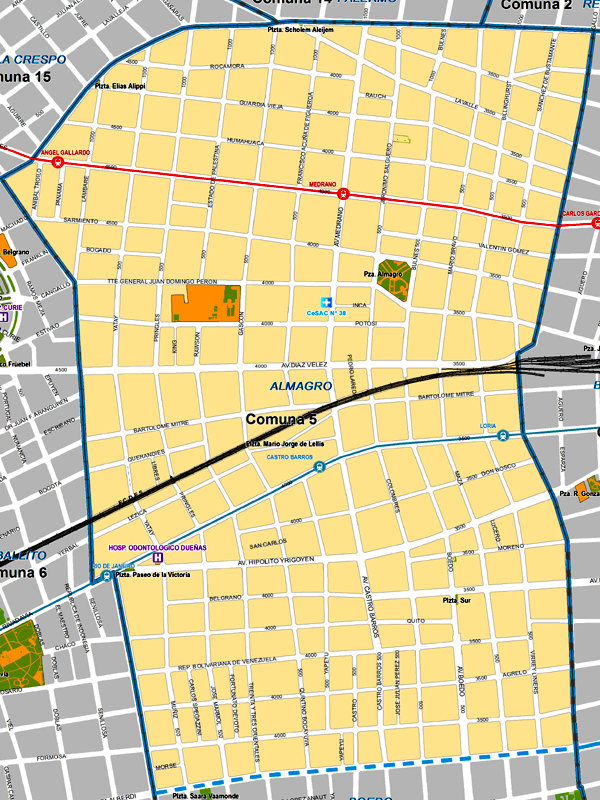 Información del barrio de Almagro de Buenos Aires 1