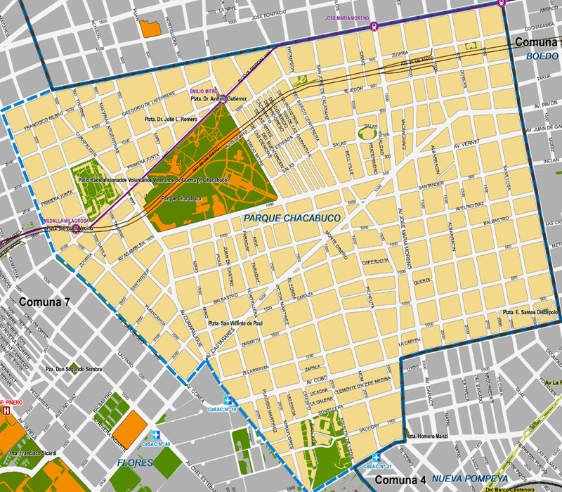Información del barrio de Parque Chacabuco de Buenos Aires 1